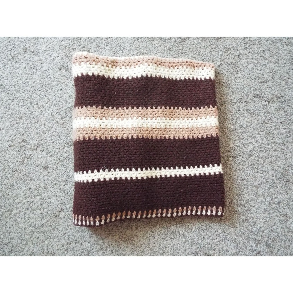 #15 - Afghan Crochet Blanket Multicolored 59"L x 35"W